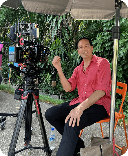 Lance Hoovestal on set