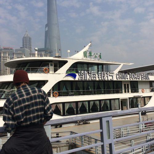 About to board the boat on the Huangpu River, Shanghai, China-1773964664