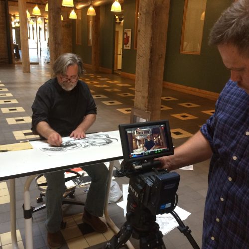 Award-winning editorial cartoonist Pat Bagley at work (3)-1773964676