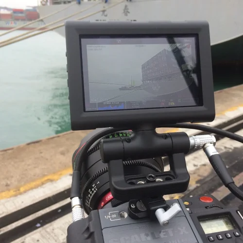 Filming at the Port of Hong Kong